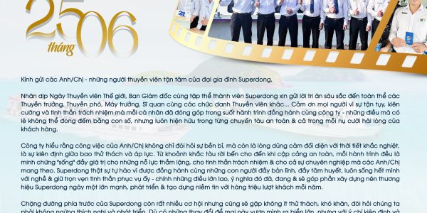 superdong chúc mừng ngày thuyền viên thế giới 25/06/2025
