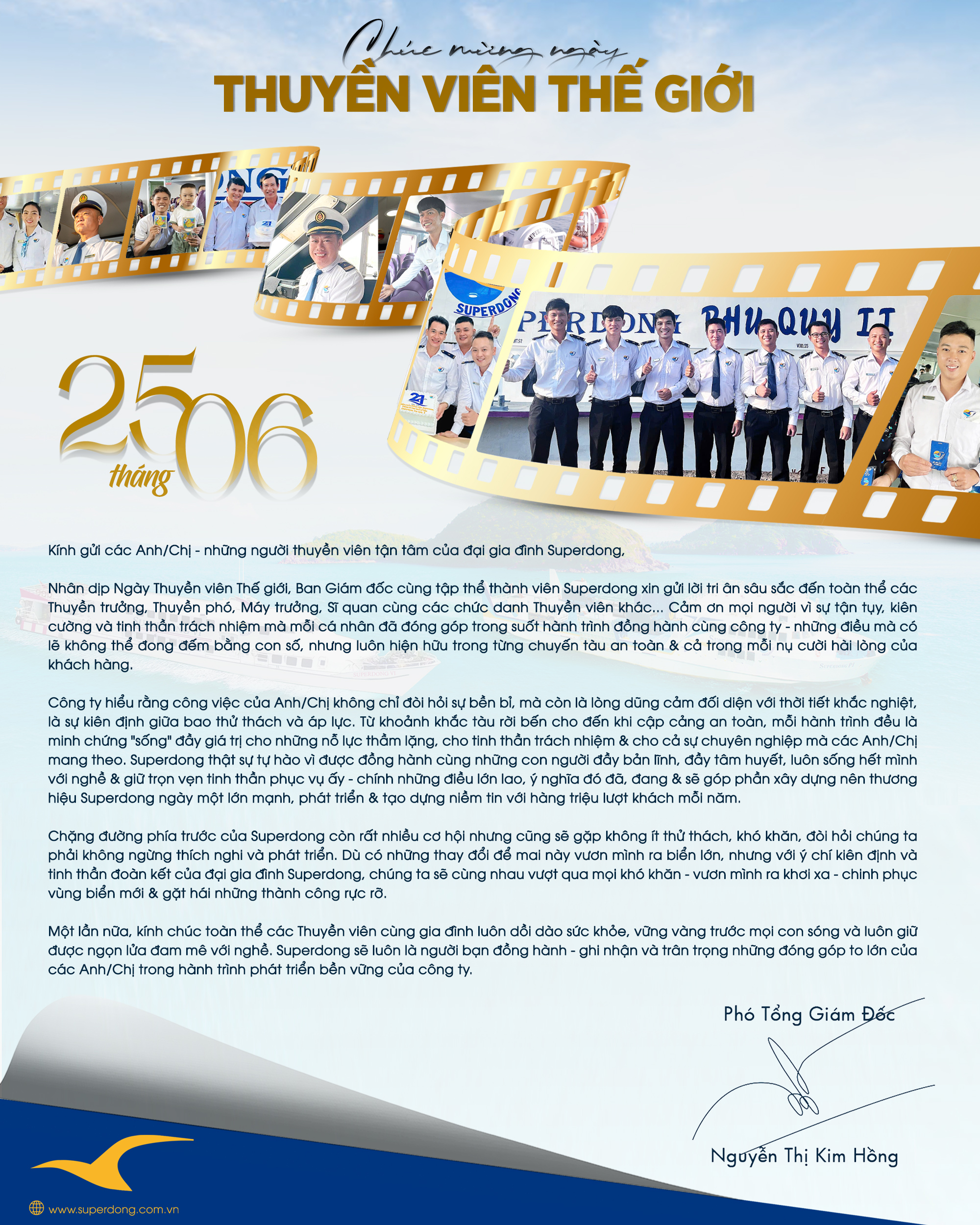 superdong chúc mừng ngày thuyền viên thế giới 25/06/2025